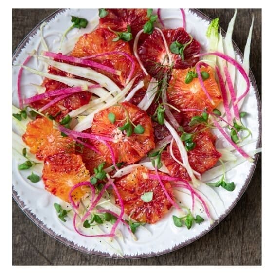 Sanguinelli-Salat mit Fenchel – einfaches Rezept mit frischer Blutorange