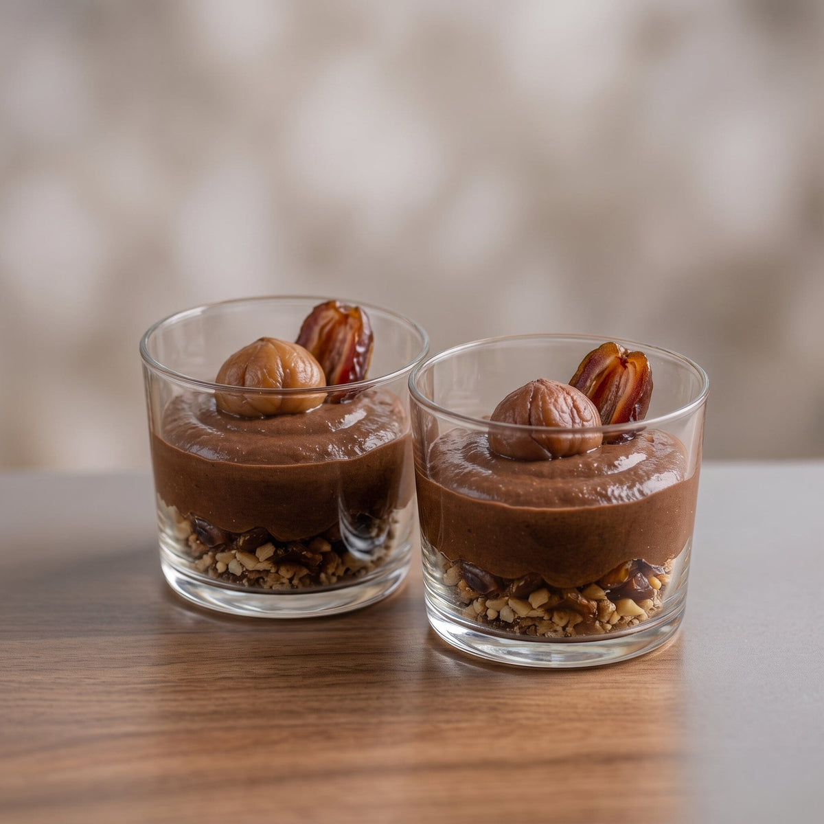 Maronen-Dattel-Dessertbox – Zutaten für Schokocreme korb Obstwelt 