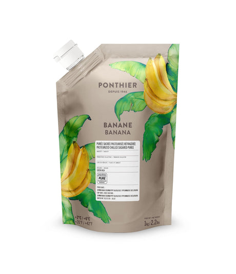 Bananenpüree von PONTHIER – Cremig-süß für Bowls, Kuchen & Cocktails Fruchtpüree Obstwelt 