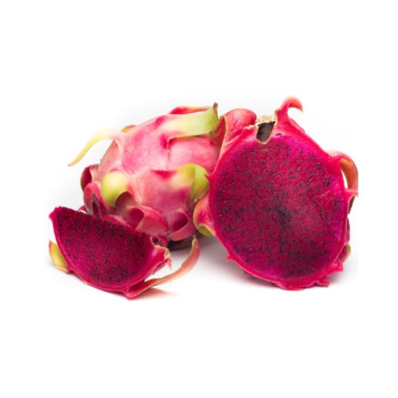 Drachenfrucht rot – Exotische Pitahaya mit süßem, rotem Fruchtfleisch Exoten Obstwelt 