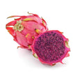 Drachenfrucht rotfleischig mit pink-roter Schale und rotem Fruchtfleisch