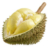 Durian Frucht mit stacheliger Schale und cremigem Fruchtfleisch
