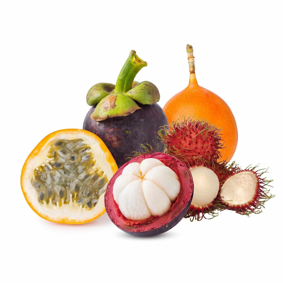 Exoten-Start – Probierbox mit Mangostan, Rambutan & Granadilla - Obstwelt