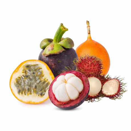 Exoten-Start – Probierbox mit Mangostan, Rambutan & Granadilla - Obstwelt