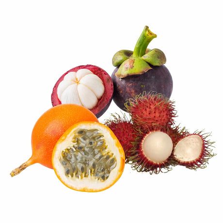 Exoten-Start – Probierbox mit Mangostan, Rambutan & Granadilla - Obstwelt