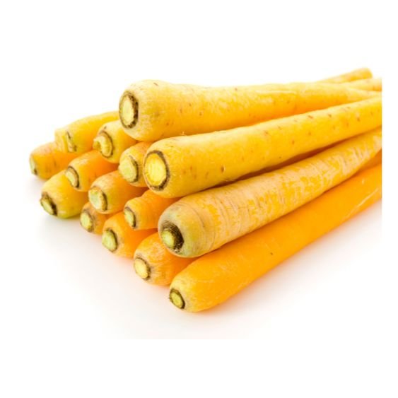 Frische gelbe Möhren für Salate, Suppen und Ofengemüse