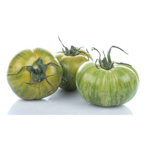 Grüne Zebra Tomaten mit grün-gelber Streifenzeichnung