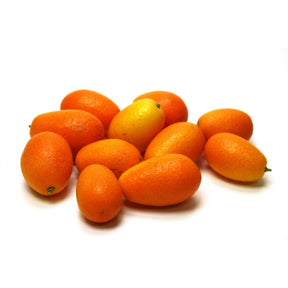 Frische Kumquats mit orangefarbener essbarer Schale
