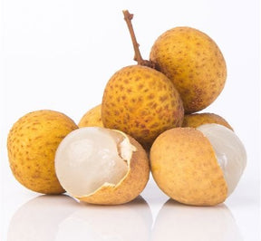 Frische Longan Drachenauge Früchte mit brauner Schale