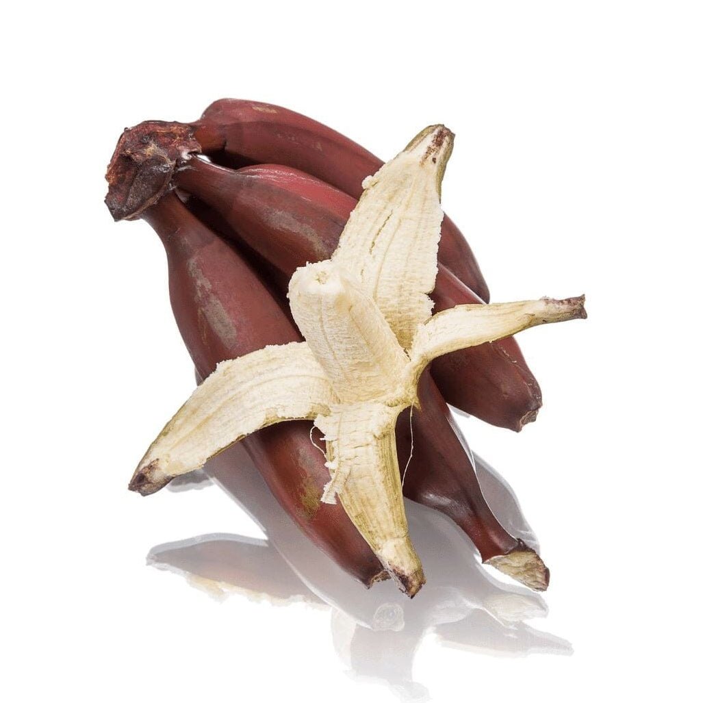 Exotische rote Bananen mit süßem Mango-Himbeer-Aroma online bestellen