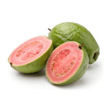 Rote Guaven mit pink-rotem Fruchtfleisch und tropischem Aroma