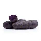 Truffe de Chine (Vitelotte) Kartoffeln – Exotische violette Gemüse Obstwelt 